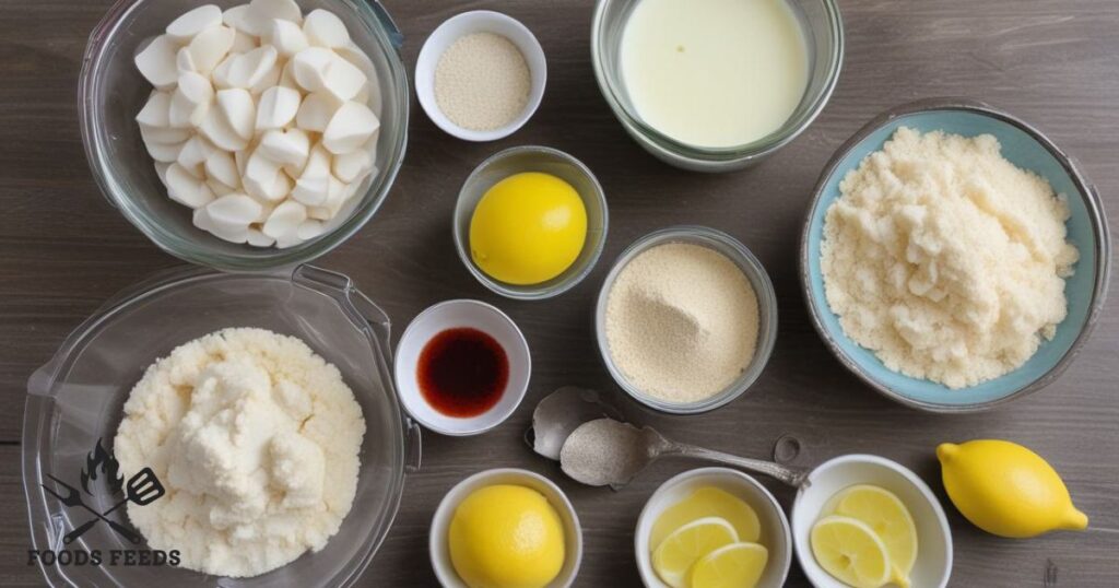 Ingredients for Lemon Cookies